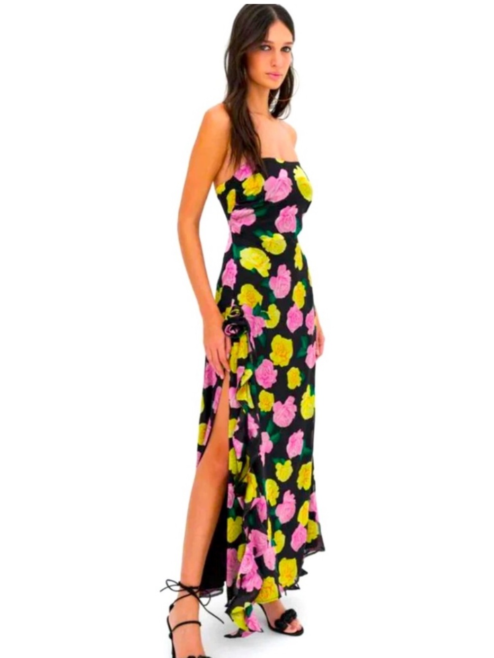 For Love & Lemons Madison Strapless Floral Maxi Dress S $330 NEW - Picture 2 of 6